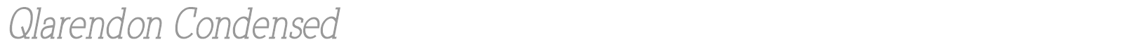 Qlarendon font preview